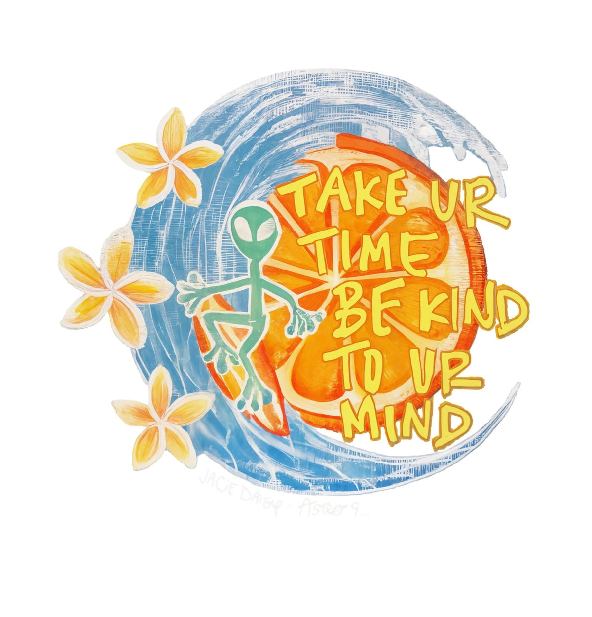 Citrus Surfer Sticker