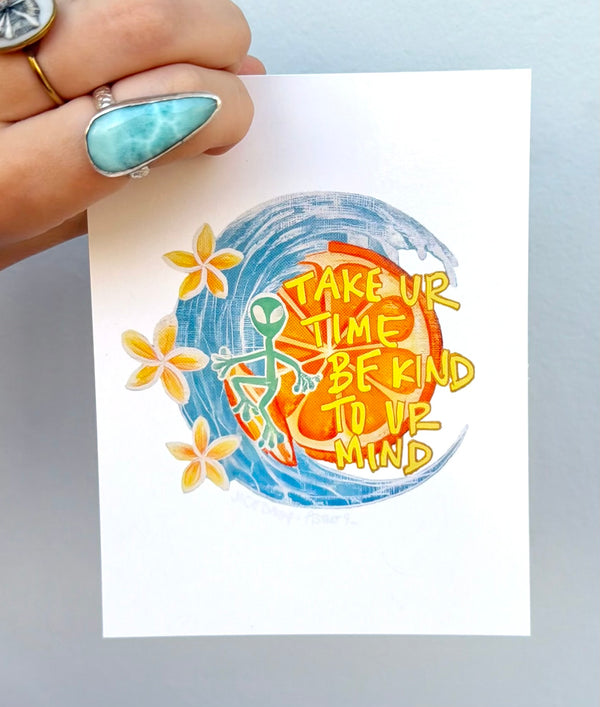 Citrus Surfer Postcard